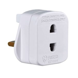 Masterplug Shavingadaptor_01 Electric Shaver Adaptor, 50 x 48 x 46 mm, White