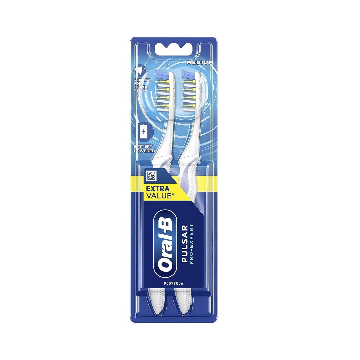 Oral-B Pulsar Pro-Expert 2X Manual Toothbrushes, (Colours May Vary)
