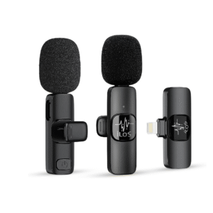 ILOS Wireless Lavalier Microphone for iPhone Clip-On Mic, Noise Reduction, 65ft Range, 8H Battery, Bluetooth, Plug & Play - Ideal for Vlogging, YouTube, Podcasts, Interviews