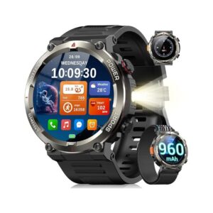 Blackview Military Smart Watch for Men - Make/Answer Call, 1.45" HD Fitness Watch with 960mAh