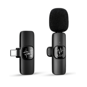 ILOS Wireless Lavalier Microphone for Android Clip-On Mic, Noise Reduction, 65ft Range, 8H Battery, Bluetooth, Plug & Play - Ideal for Vlogging, YouTube, Podcasts, Interviews