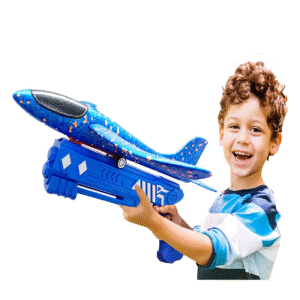 Airplane Launcher Toys Set, Foam Airplane Launcher Toys, Launcher and 3 Foam Airplanes, Fun Outdoor Toys Shooting Game