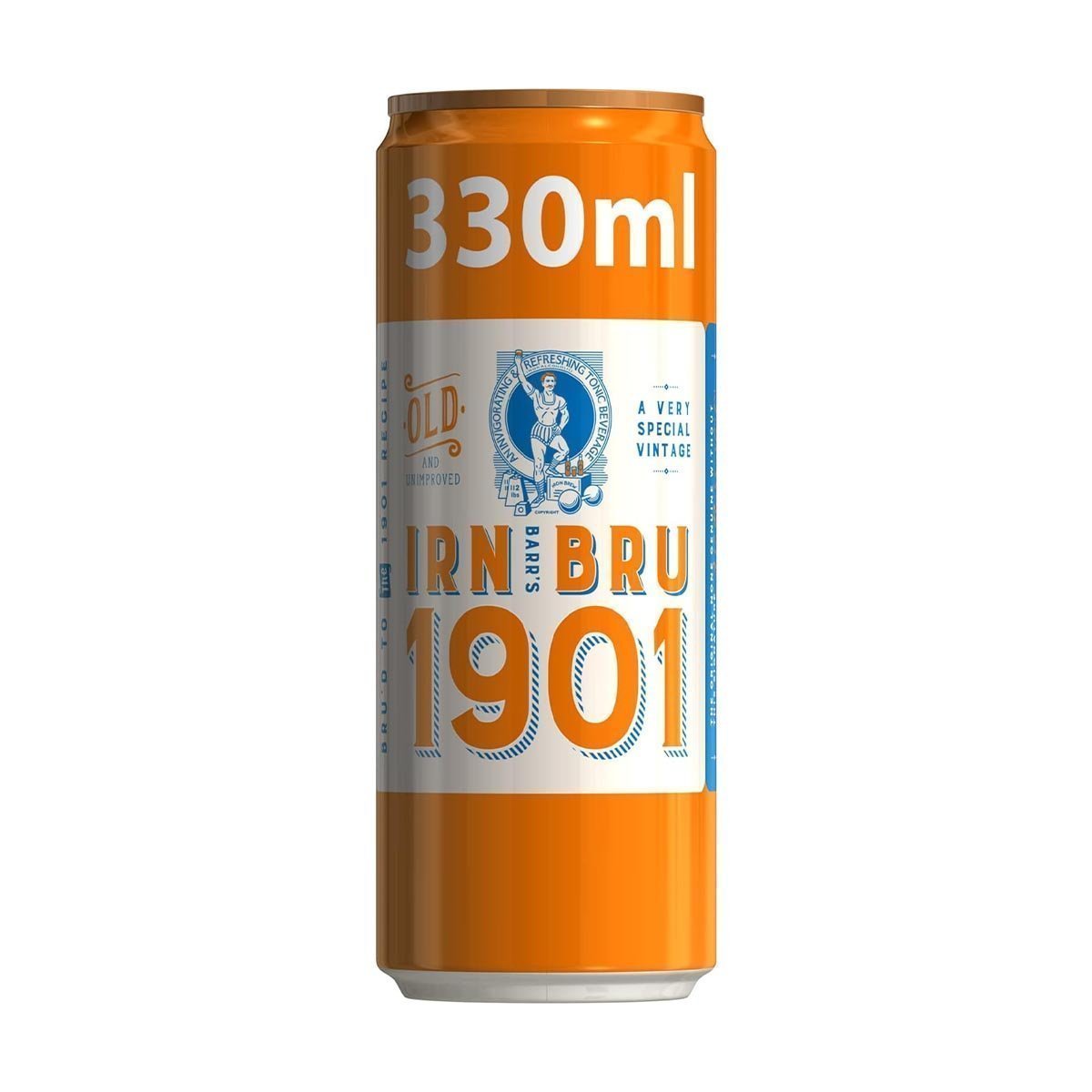 IRN-BRU 1901, 12 Pack A Very Special Vintage Recipe, No Caffeine, Full Sugar, Taste The First Ever IRN-BRU Recipe - 12 x 330ml Cans - Image 2