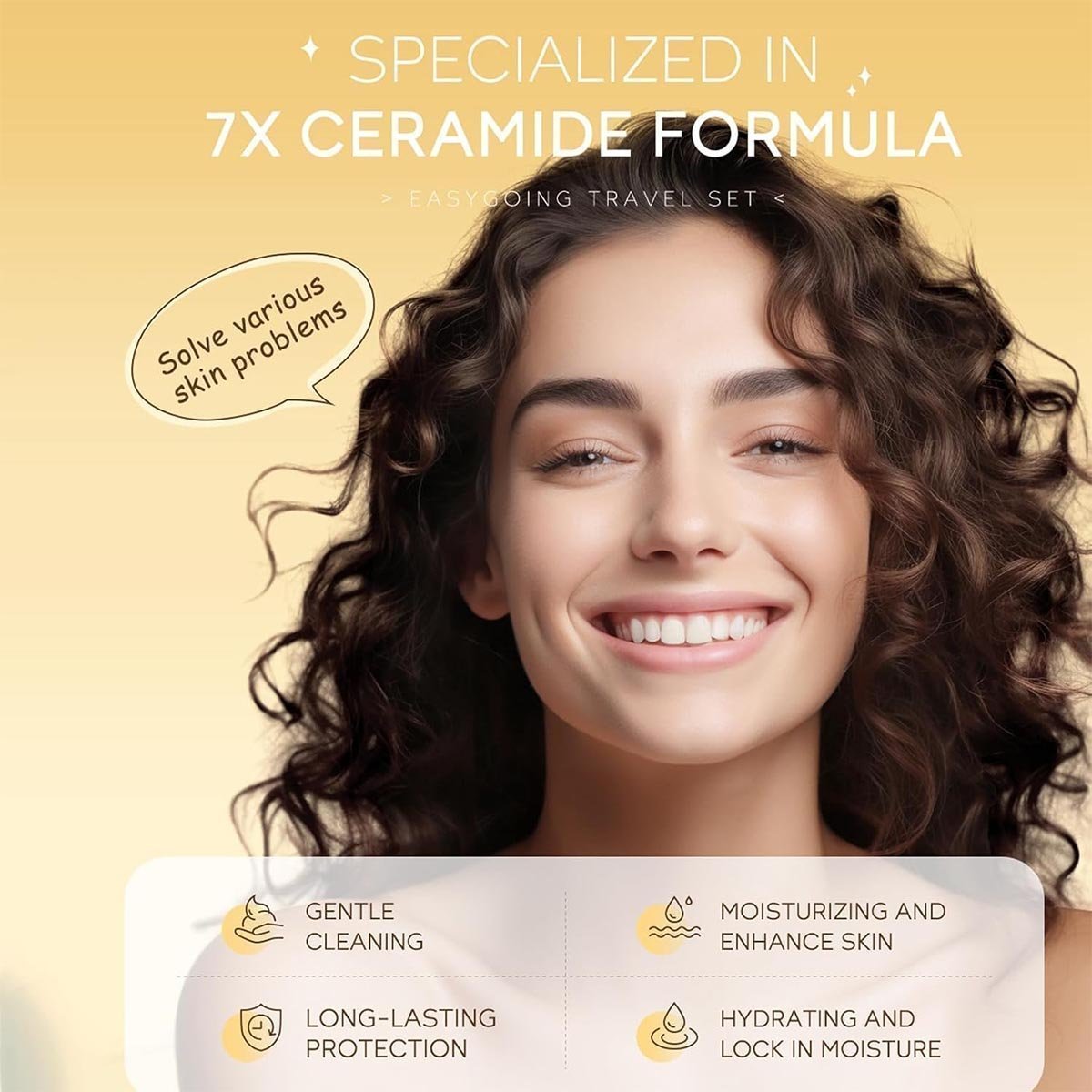 Skin Care for Teenage Girls Gift Set - Nicotinamide Anti-Aging Serum Skin Essentials Travel Kit - Pamper Gifts for Women - Includes Cleanser, Toner, Cream, Suncreen - Anti-Aging Daily Beauty Skincare - Image 4