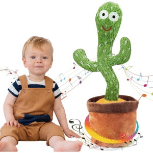 Ava's Toys Talking Cactus Toy for Boys and Girls - Repeat What You Say - Singing, Dancing, Voice Recording Plush Learning Toys