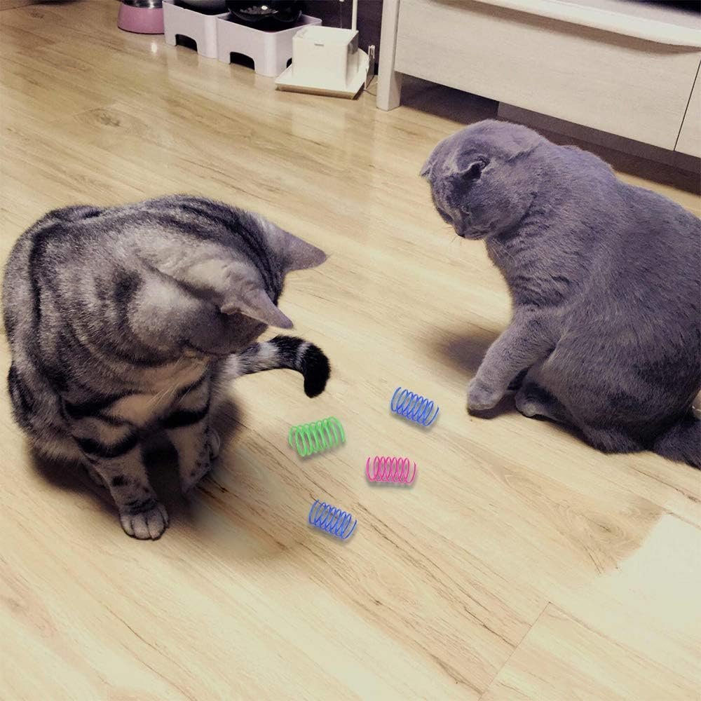 Andiker Cat Spring 12pcs, Cat Interactive Toy to Kill Time and Keep Fit Colorful Creative Toy - Image 2