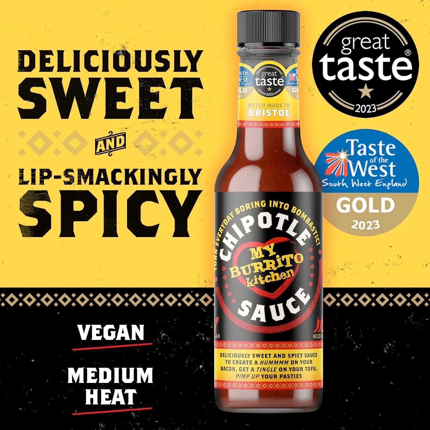 My Burrito Kitchen Chipotle Sauce (1 Bottle). Tangy Mexican Alternative to Buffalo Sauce - Image 2