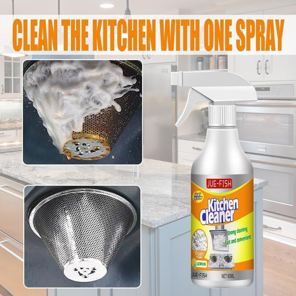 Shinepro Kitchen Cleaner, Heavy-Duty Kitchen Foaming Degreaser & Cleaner, Multi-Purpose Cleaner Spray (2 Set) - Image 2