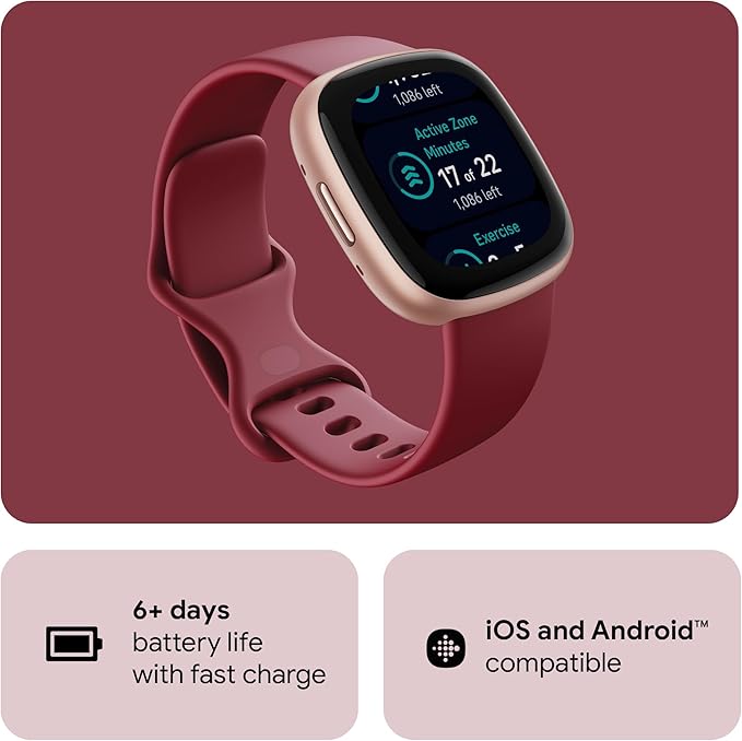 Google Fitbit Versa 4 Fitness Smartwatch with built-in GPS and up to 6 days battery life - Image 4