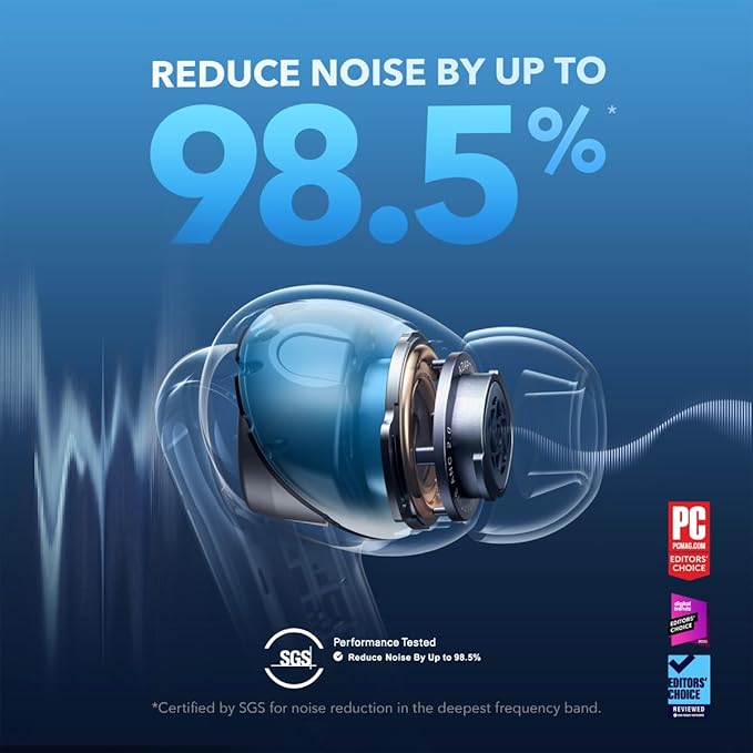 Soundcore by Anker Liberty 4 NC Wireless Noise Cancelling Earbuds, 98.5% Reduction - Image 4