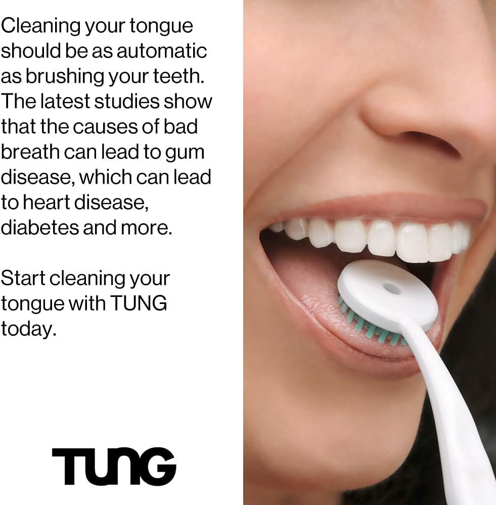 Peak Essentials Tung Brush with Cap | Tongue Cleaner for Adults | Tongue Scraper for Adults | Tongue Scrubber - Image 2