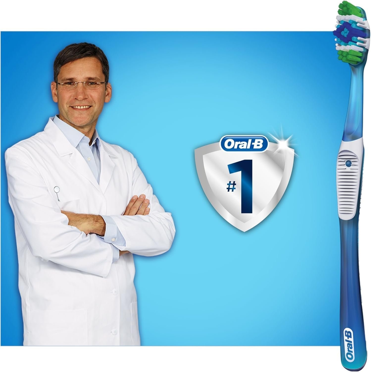 Oral-B Complete 5 Way Clean Manual Toothbrush Medium, 2 Pieces - Image 3