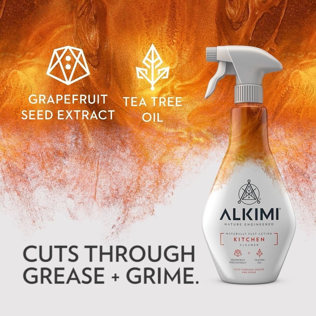 ALKIMI Kitchen Cleaner Spray x3 – Nature-Engineered Degreaser Spray with Anti-Microbial, Anti-Septic and Anti-Fungal Properties - Image 5