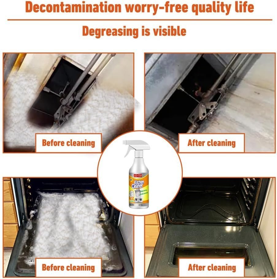 Shinepro Kitchen Cleaner, Heavy-Duty Kitchen Foaming Degreaser & Cleaner, Multi-Purpose Cleaner Spray (2 Set) - Image 4