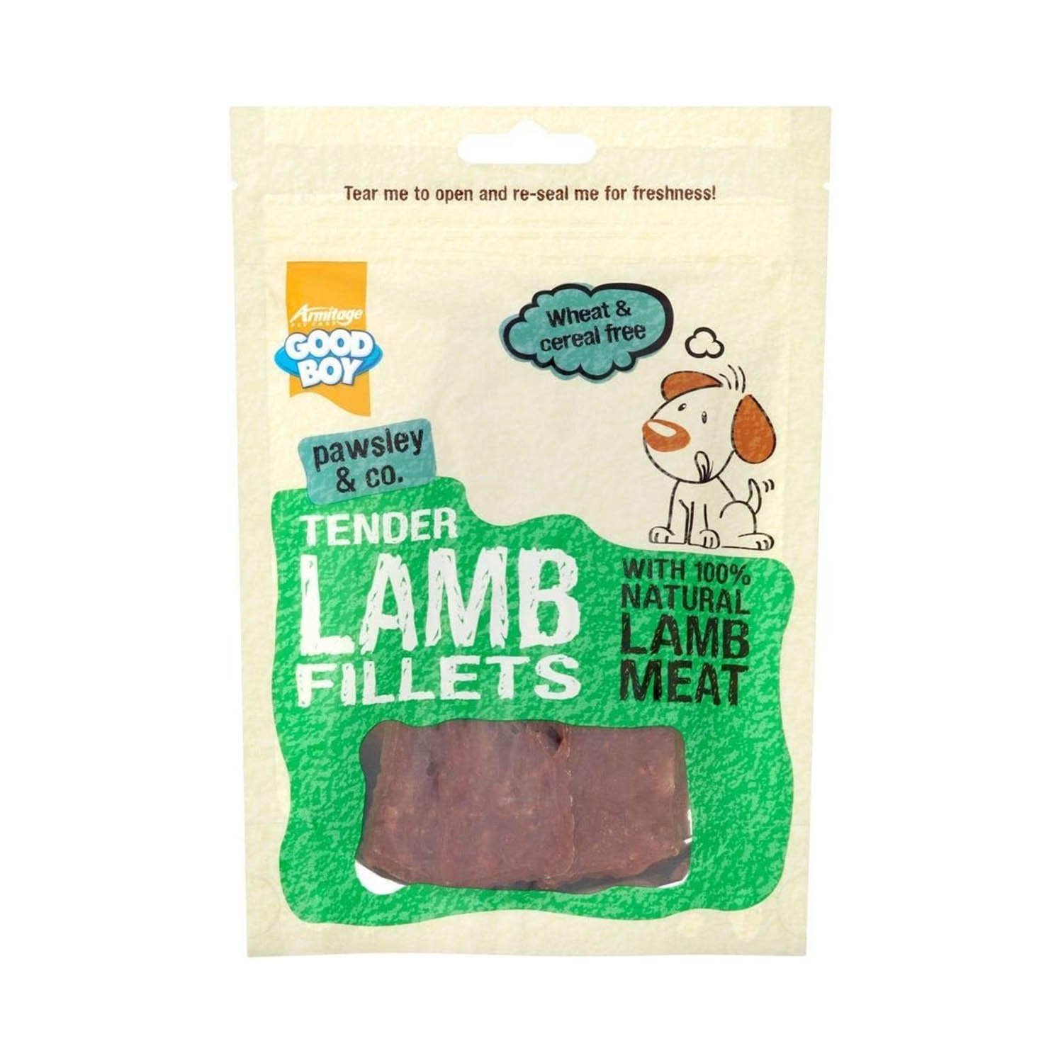 Good Boy Pawsley and Co Tender Lamb Fillets 80g,1 Pack