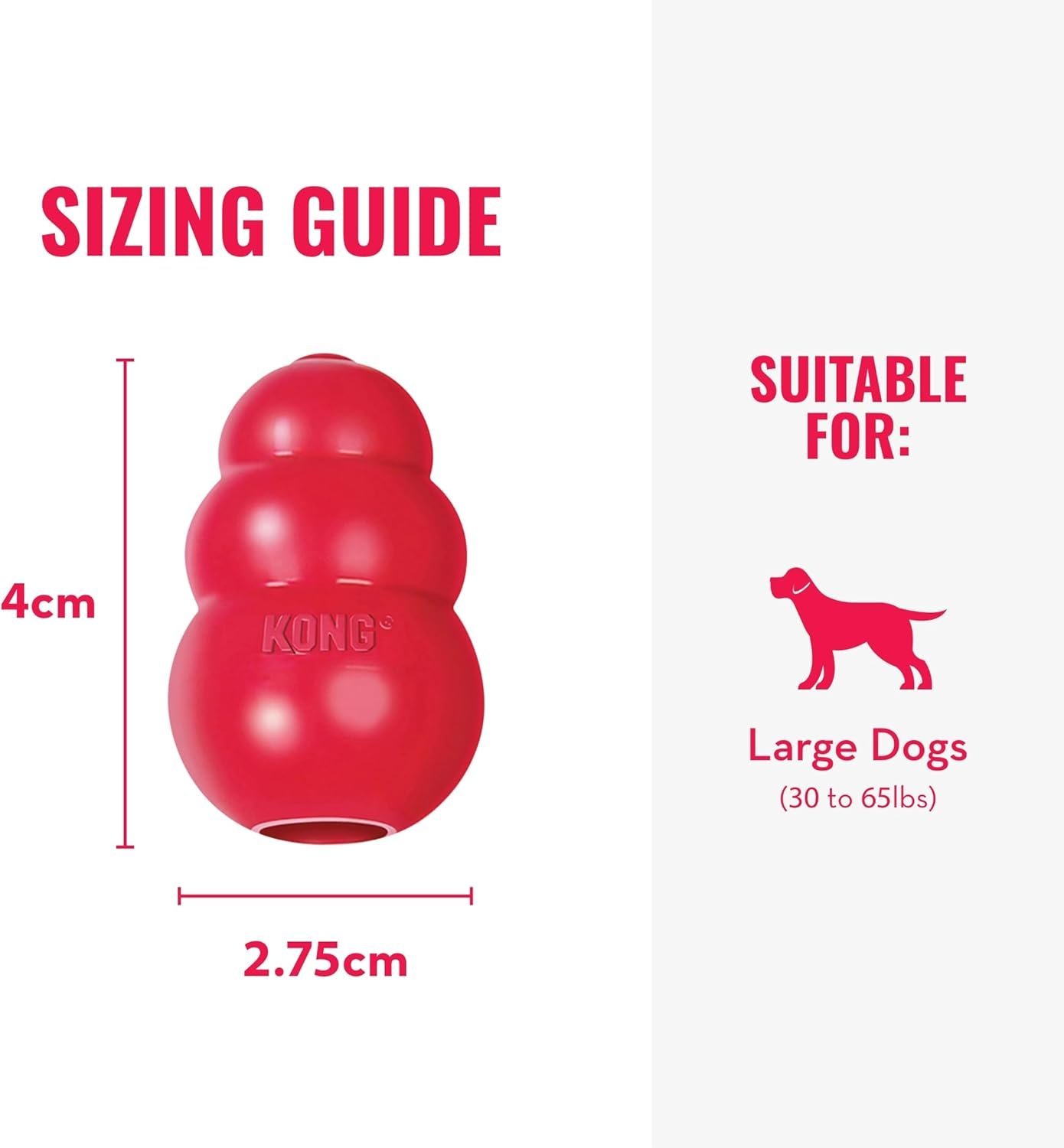 KONG Classic Dog Toy, Large - Image 3