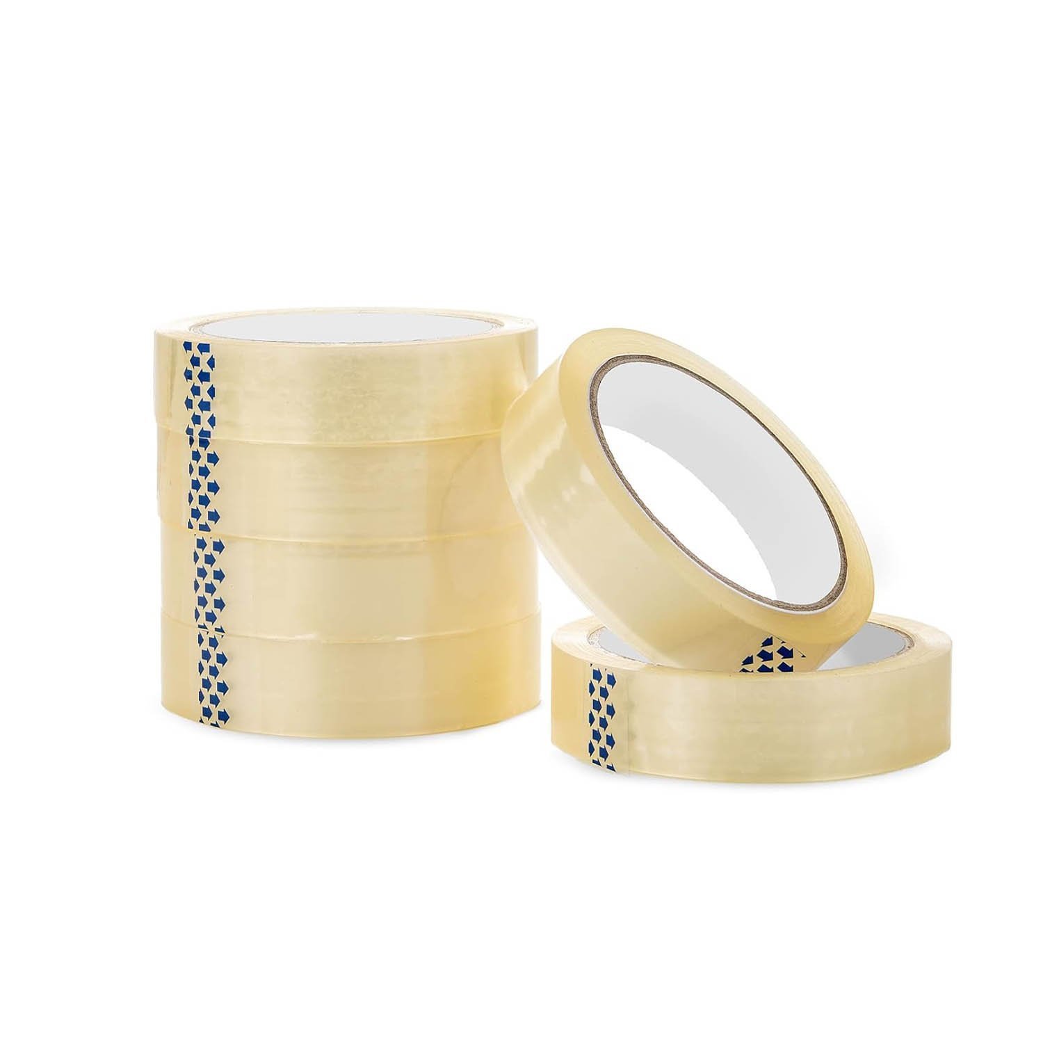 MnexiaPack 6 Clear Tape Refill Rolls | 24x66m | Sticky Tape