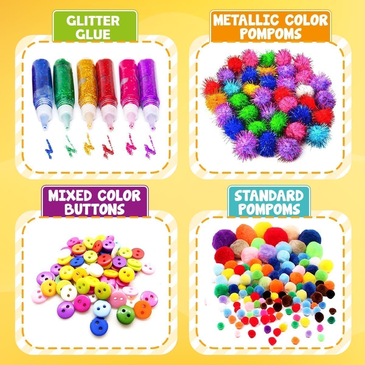 Arts and Crafts Supplies for Kids - Kids Craft Kit with Art Supplies & Craft Supplies - Gifts for Age 4-6, 6-8, 8-12 - Image 6