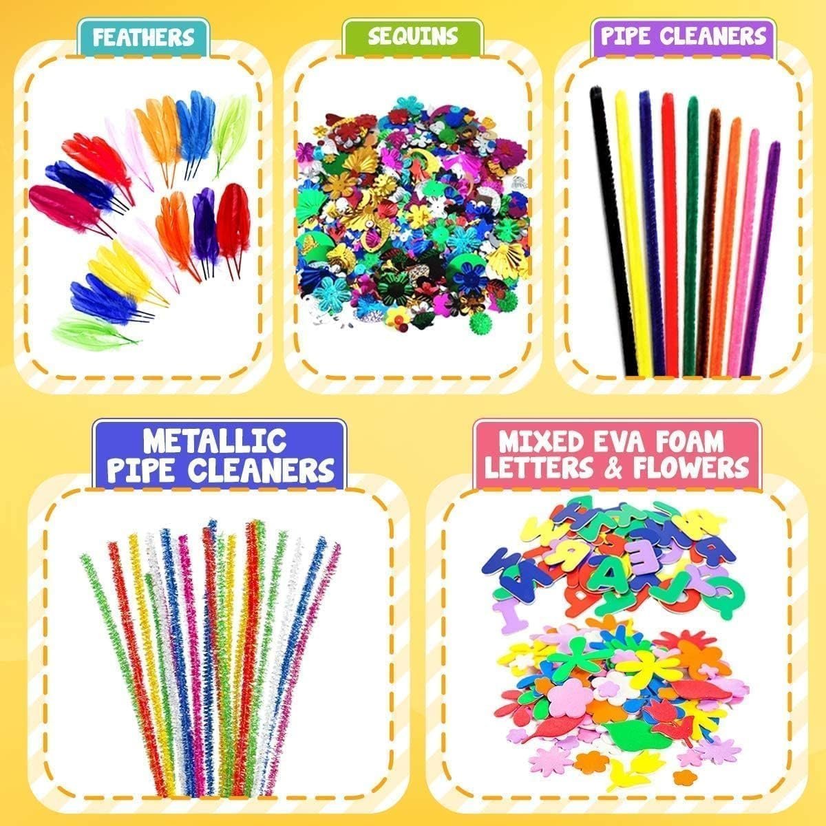 Arts and Crafts Supplies for Kids - Kids Craft Kit with Art Supplies & Craft Supplies - Gifts for Age 4-6, 6-8, 8-12 - Image 3