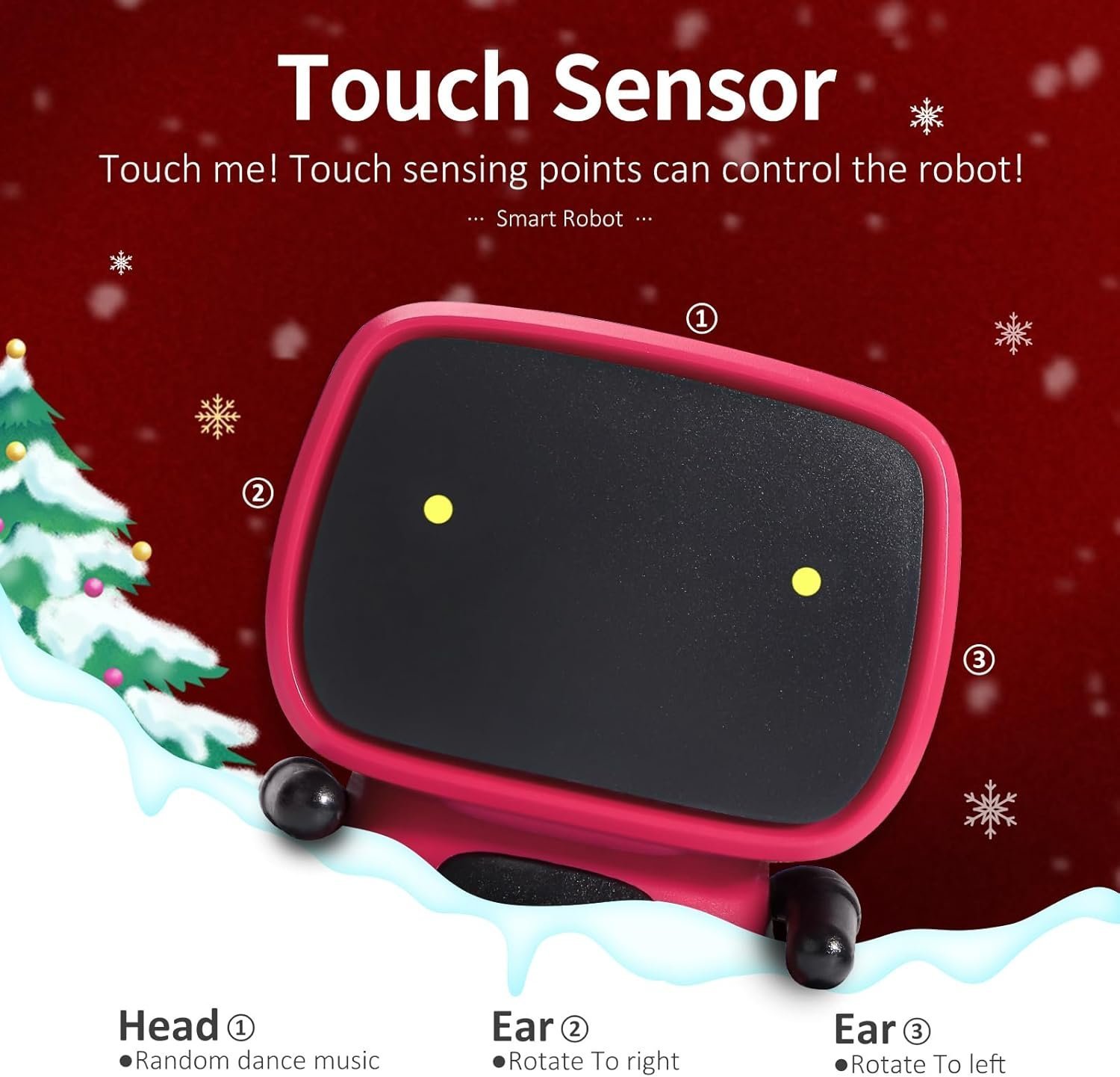 GILOBABY Kid Intelligent Robot Toys, Voice Control &Touch Sense, Children Smart Robotic Toys for Girls, Toys Gift for 3 Years Old Up Girls Boys Birthday, Dance &Sing &Walk, Recorder &Speak Like You - Image 6