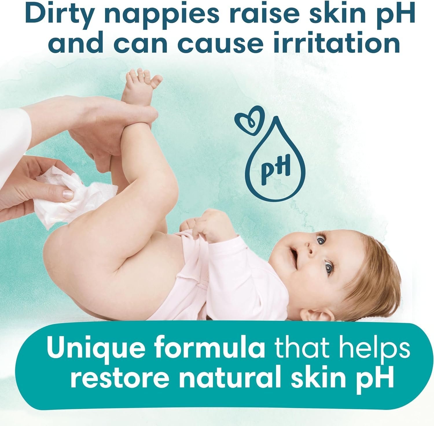 Pampers Harmonie New Baby Wipes 9 Packs of 46 Wipes = 414 Baby Wet Wipes, Help Restore Natural Skin pH - Image 2