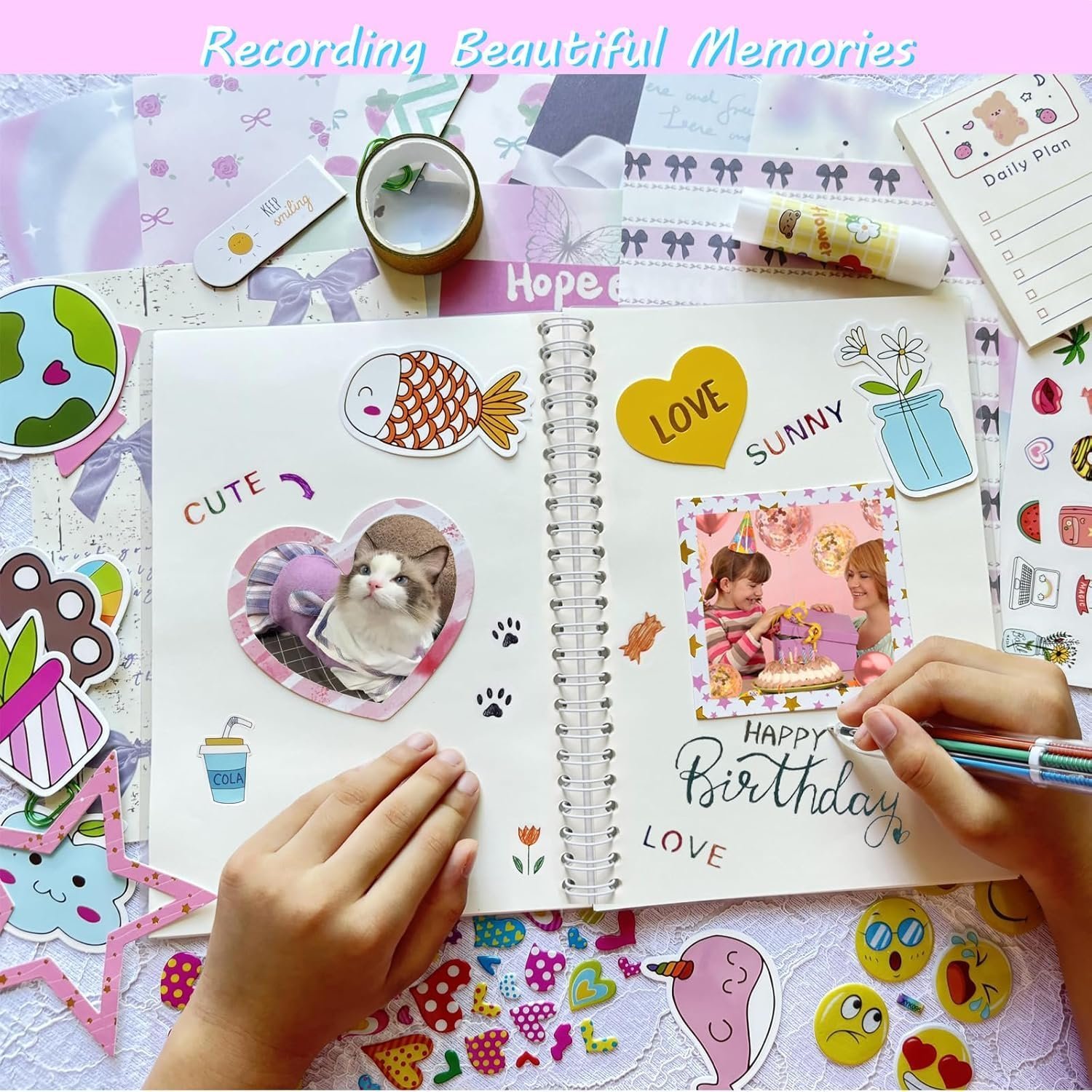 DIY Journal Set for Girls, Art and Crafts Gift for Kids Age 8-12 - Image 2