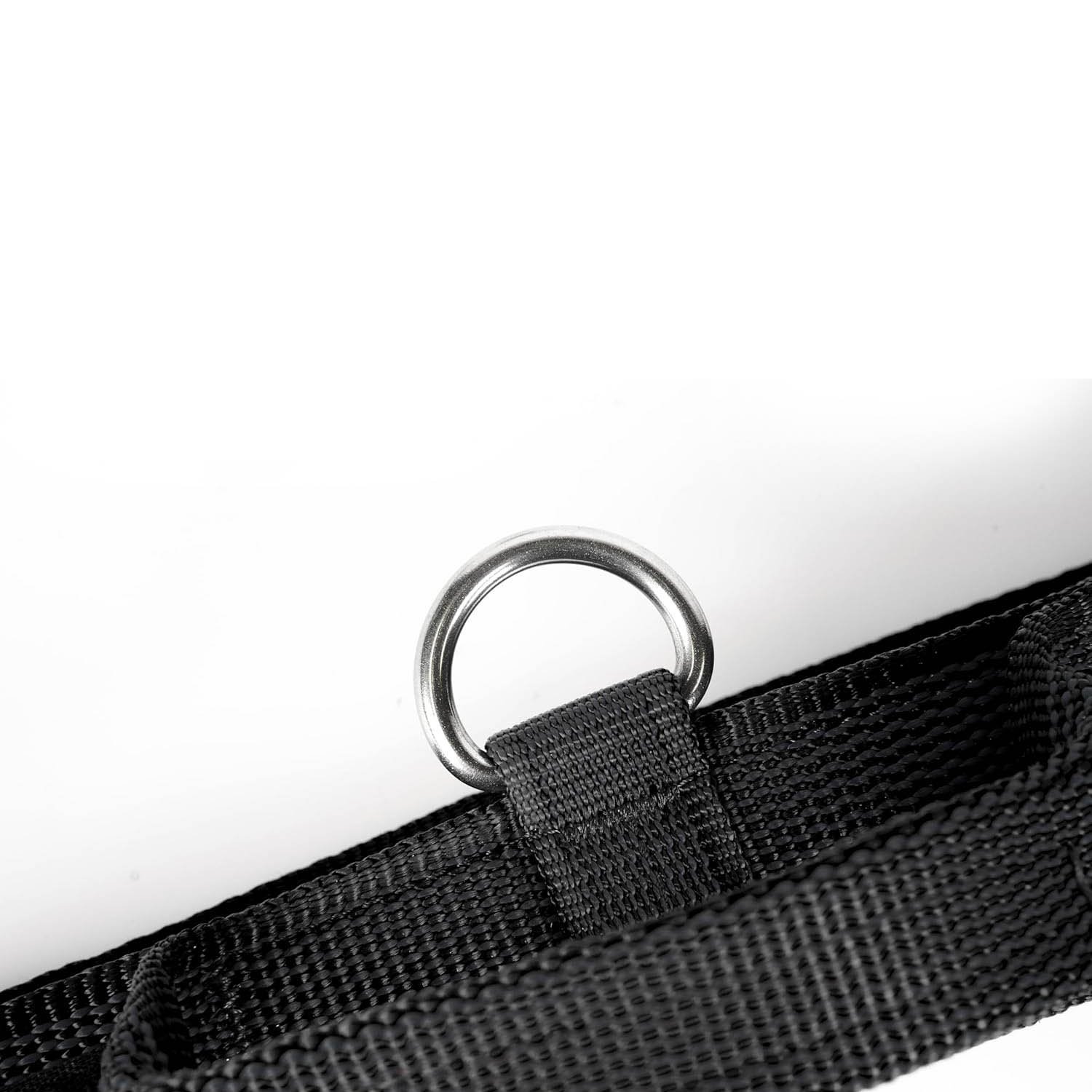 Julius-K9 Colour and Gray Fur Collar with Handle For Dog, Water resistant, 40 mm (38-53 cm), Black-Gray - Image 4