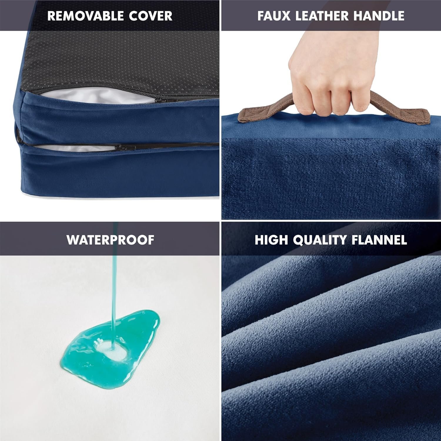 XL Orthopedic Dog Couch Bed for Large Size Dogs, Washable & Waterproof, Memory Foam Pet Beds - Image 4