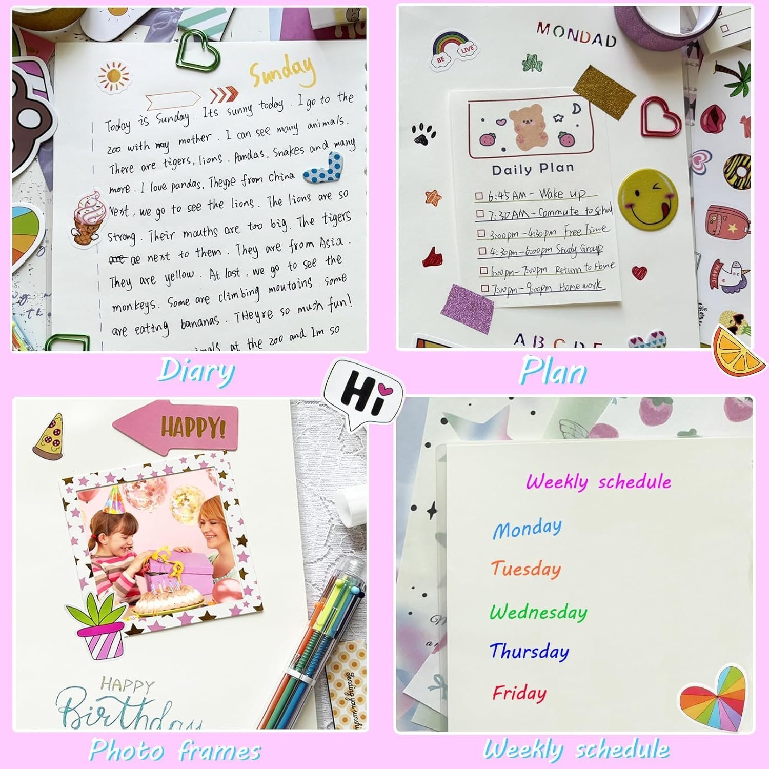 DIY Journal Set for Girls, Art and Crafts Gift for Kids Age 8-12 - Image 3