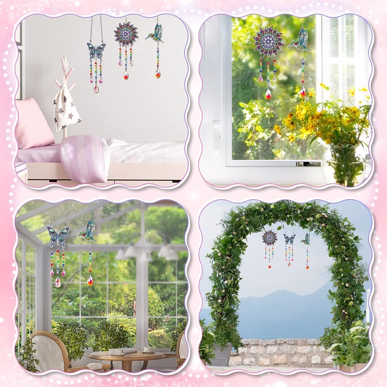 Craft Kits Gifts for 5-12 Year Old Girls Boys: Diamond Painting Wind Chimes Arts and Crafts for Kids 6-7-8-9-10 - Image 2