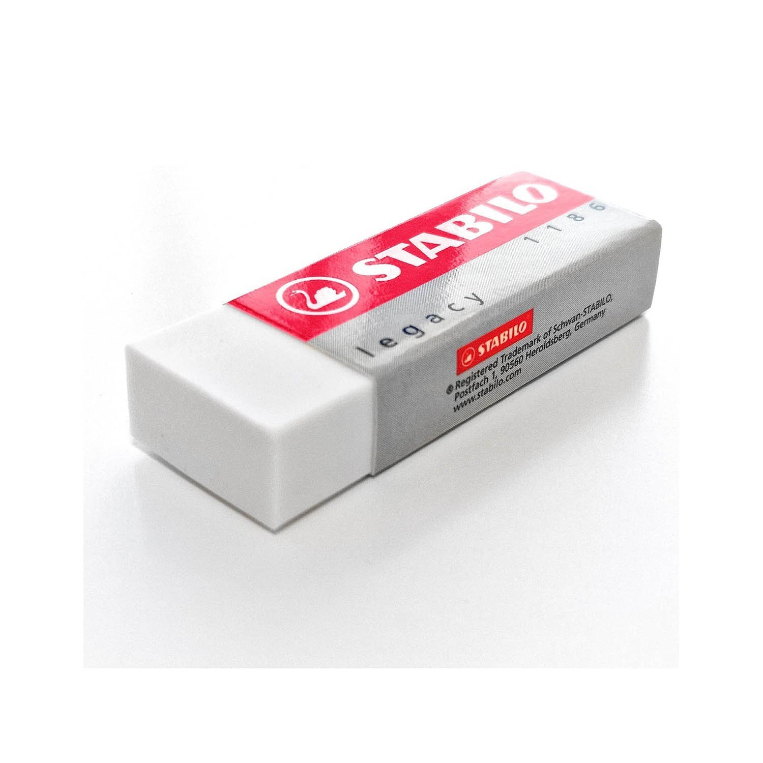 Eraser - STABILO Legacy 1186 - Pack of 5 - White - Image 2