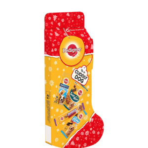 PEDIGREE Christmas Stocking Gift Adult Dog Treats Mixed 367g (1 X Stocking)