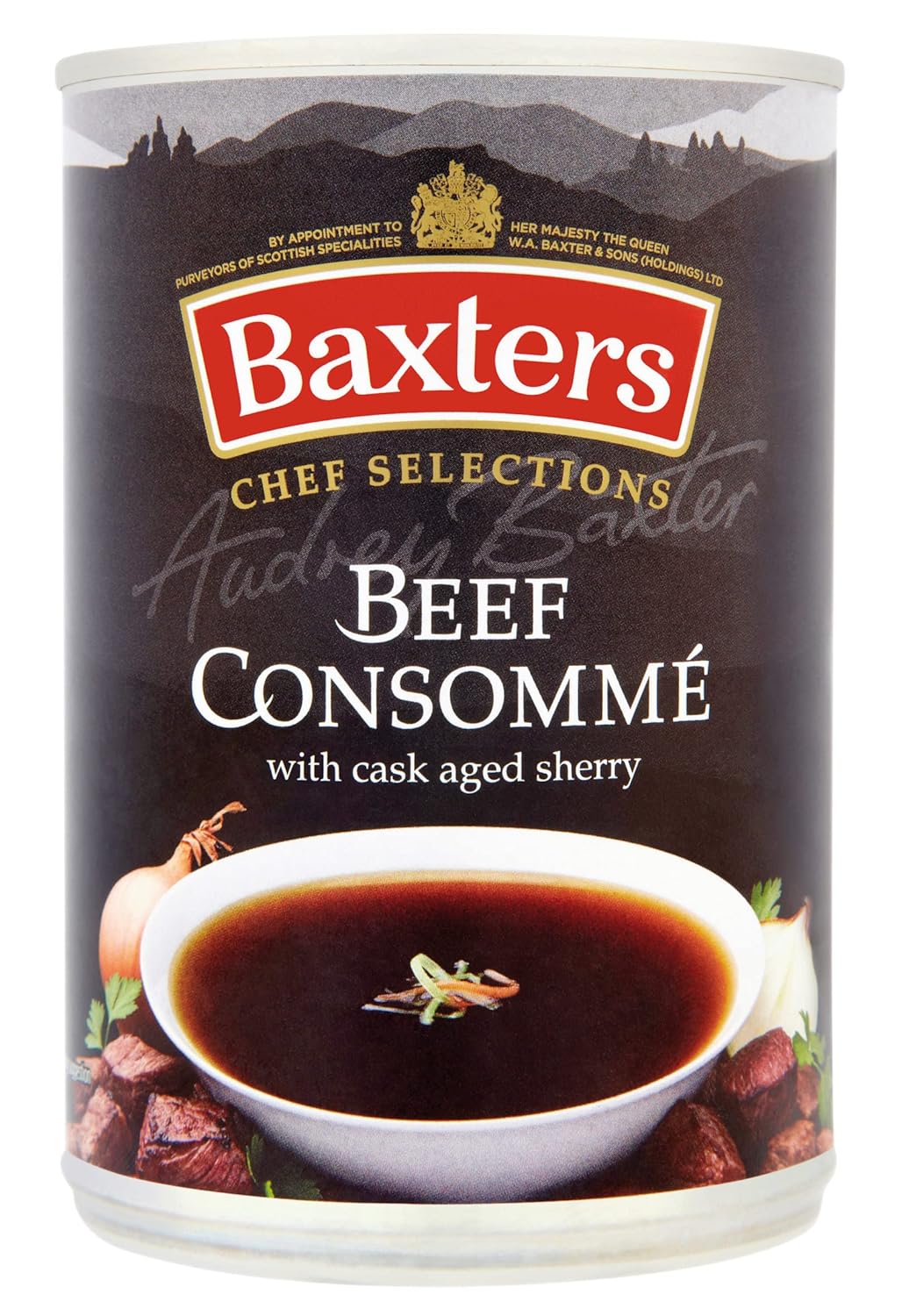 Baxters Chef Selections Soups, Beef Consommé with Cask Aged Sherry, 400 g (Pack of 6)