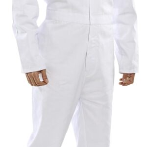 Beeswift CDBSW52 CLICK COTTON DRILL BOILERSUIT WHITE 52