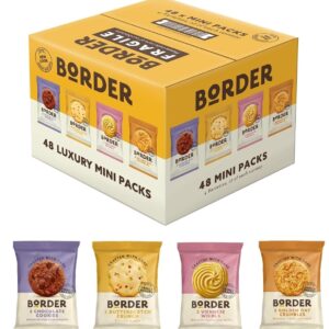 Border Multipack Biscuits - Individually Wrapped - Treat Customers, Guests, or Yourself to the Ideal Biscuits Gift Set - 48 Twin Packs