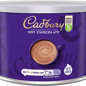 Cadbury Drinking Chocolate, OFFICIAL, Fair Trade Cocoa for Swirling into Hot Milk, 25% Cocoa Solids Minimum, 3 x 1 Kg
