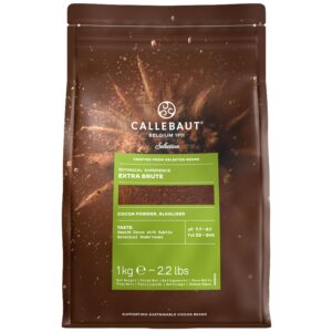 Callebaut Alkalised 'Extra Brute' Deep Dark Red Cocoa Powder (22-24% Fat), 1kg