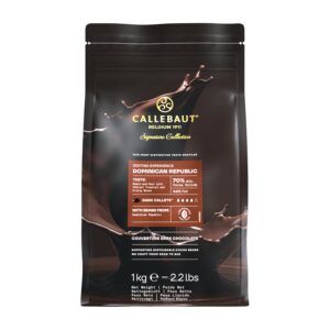 Callebaut Signature Collection Zestina Dominican Republic Dark Origin Chocolate Couverture Callets 70% Cocoa 1kg