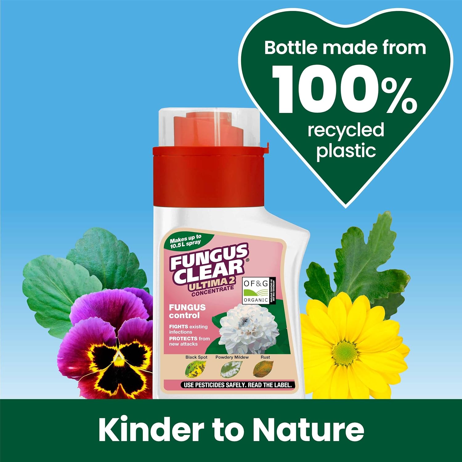 Clear Fungus Clear Plant Shield Spray - Ideal for maintaining healthy plants, 210ml concentrate