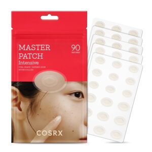 COSRX Master Patch Intensive 90 Patches (Value Pack) | Oval-Shaped Hydrocolloid Acne Pimple Patch with Tea Tree Oil | Quick & Easy Treatment