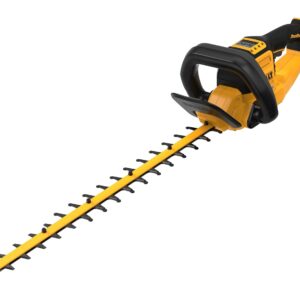 DEWALT DCMHT573N XR FlexVolt Hedge Trimmer 54V Bare Unit, has a high performance brushless motor and dual action, laser cut blades.