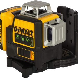 DEWALT Self Levelling Multi Line 3 x 360 Degrees Green Beam Laser 12V MAX* with Battery 2.0Ah Li-Ion and Charger Carry Case DCE089D1G
