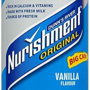 Dunns River Nurishment Original Big Can Vanilla Flavour 12 x 400gram