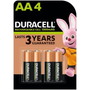 Duracell HR6 / DC1500 Pack of 4 Piles AA 1300 mAh