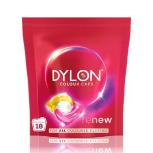 Dylon Colour: Colour Caps (18 Wash Loads), Dylon Colour Caps for all Coloured Clothes, Colour Laundry Detergent Pods to Protect Colours, renewing in every wash with optimal...