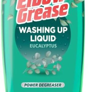 Elbow Grease Stand Up Washing Up Liquid | Power Degreaser - Easy Squeezy | No Mess, No Leaks (Eucalyptus, 450ml)