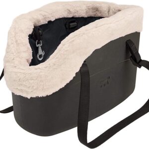 Ferplast Dog Carrier Bag up to 8 kg. Soft Rubber Plastic, Waterproof and Washable Cat Carrier, Padded with Warm Plush, Adjustable Handles, Safety Strap, 43.5 x 21.5 x h 27 cm....