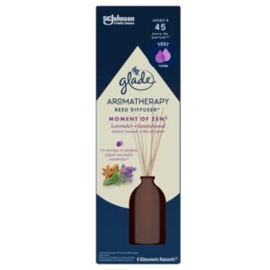 Glade Aromatherapy Fragrance Diffuser Infused with Essential Oils, Moment of Zen, Lavender & Sentalwood - 1 Diffuser - 80 ml