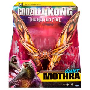 Godzilla x Kong: The New Empire, 11-Inch Giant Mothra Action Figure Toy, Iconic Collectable Movie Character, Limited Edition Packaging Inspired by Hollow Earth Landscape,...