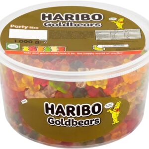 Haribo Gold Gummy Bear 1kg sweets party tub